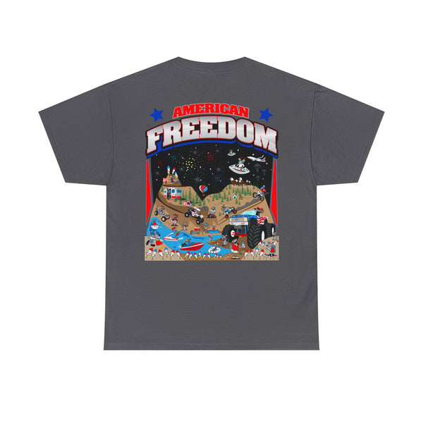 American Freedom GalaxyGraphx  DIRTY RATZ Black T-Shirt
