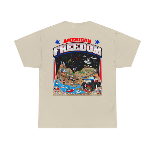 American Freedom GalaxyGraphx DIRTY RATZ White T-Shirt