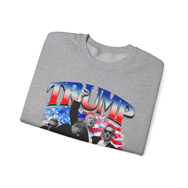 TRUMP AMERICA Vintage Style Black Crewneck Sweatshirt