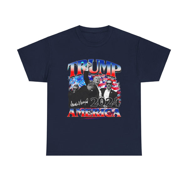 TRUMP America Vintage Style Black Tee