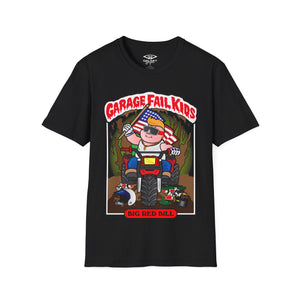 Garage Fail Kids " BIG RED BILL" Galaxy Graphx Black T-Shirt