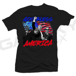 God Bless America TRUMP Black Tee