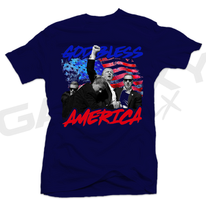 God Bless America TRUMP Navy Tee