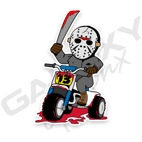 GalaxyGraphx JASON Premium Vinyl Decal Slap Up Sticker