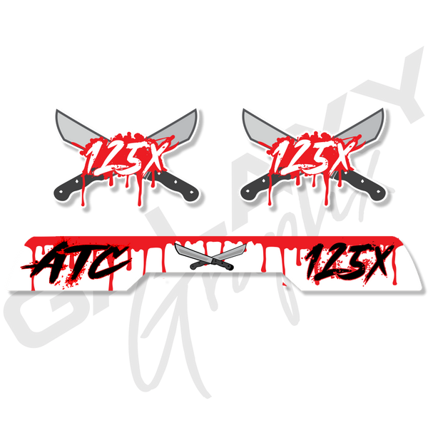 Killer Kit White Premium ATC70 Decal Graphics Kit