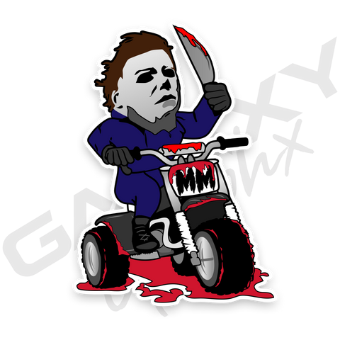 GalaxyGraphx Michael Myers Premium Vinyl Decal Slap Up Sticker