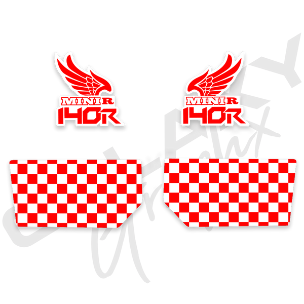 ATC70 MINI R 140R CHECKERED Premium Decal Graphics Kit Assorted Colors