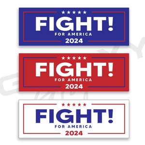 FIGHT! for America TRUMP Premium Decal Sticker 3 PACK