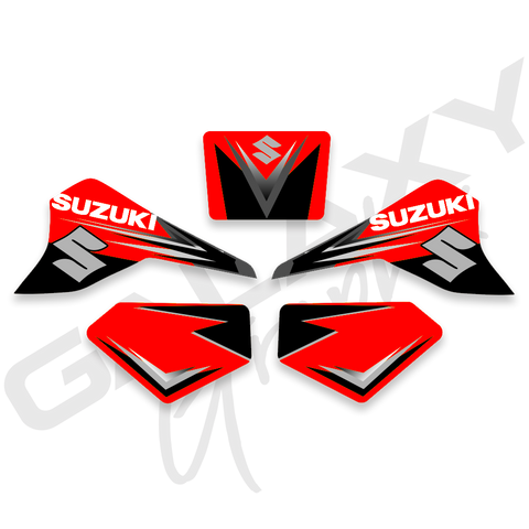 Suzuki LT80 Quadsport Premium Decal Graphics Kit Red