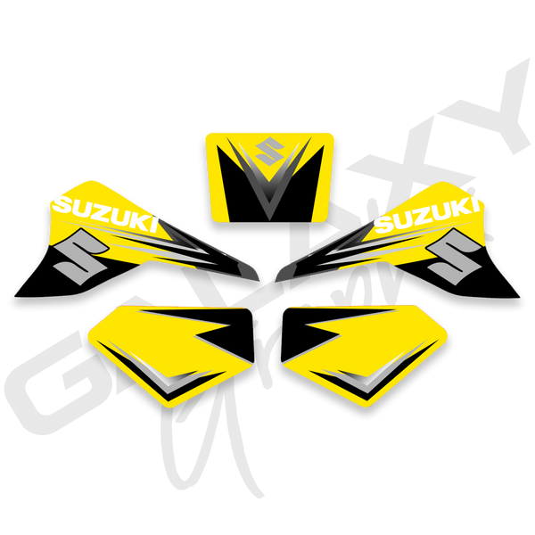 Suzuki LT80 Quadsport Premium Decal Graphics Kit Yellow – GalaxyGraphx