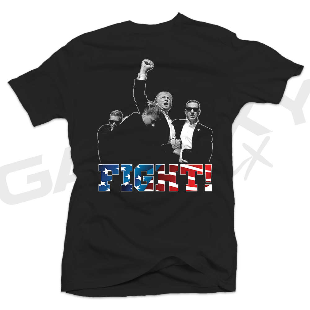 FIGHT! America TRUMP FIGHT Black Tee