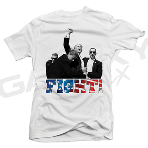 FIGHT! America TRUMP FIGHT White Tee