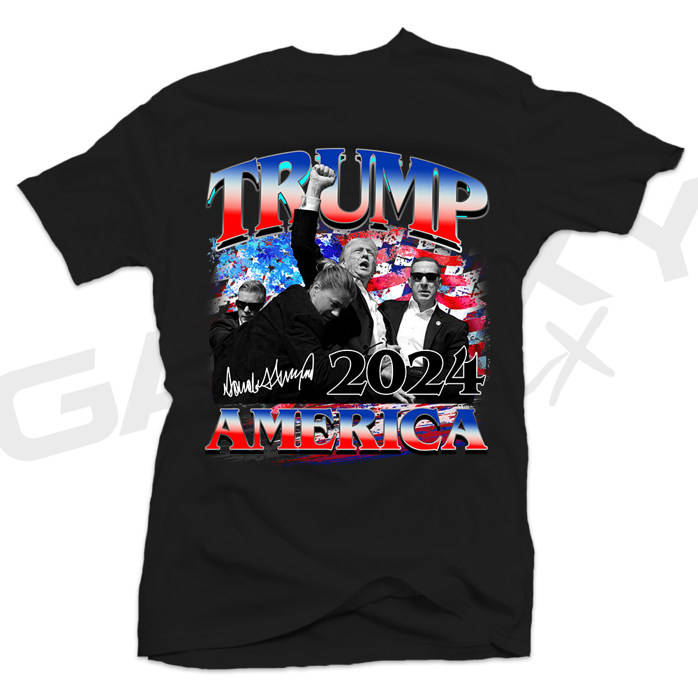 America 2024 TRUMP Black Tee