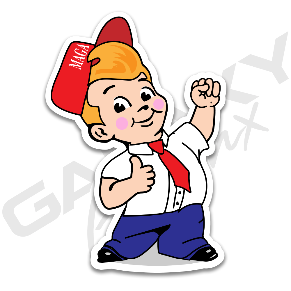 TRUMP BOY "MAGA Boy" Premium Decal Slap Up Sticker