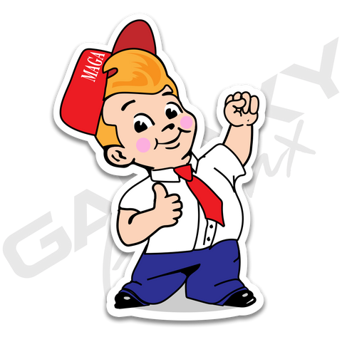 TRUMP BOY "MAGA Boy" Premium Decal Slap Up Sticker