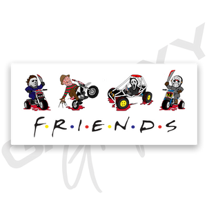 GalaxyGraphx KILLER FRIENDS Premium Vinyl Decal Slap Up Sticker