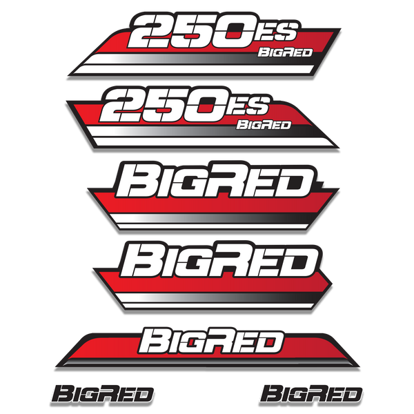 1985 Big Red 250ES Decal Graphics Kit - Red