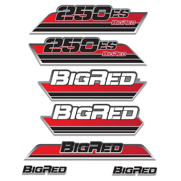 1985 Big Red 250ES Decal Graphics Kit - Red