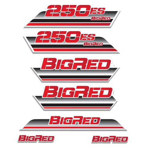 1985 Big Red 250ES Decal Graphics Kit - White
