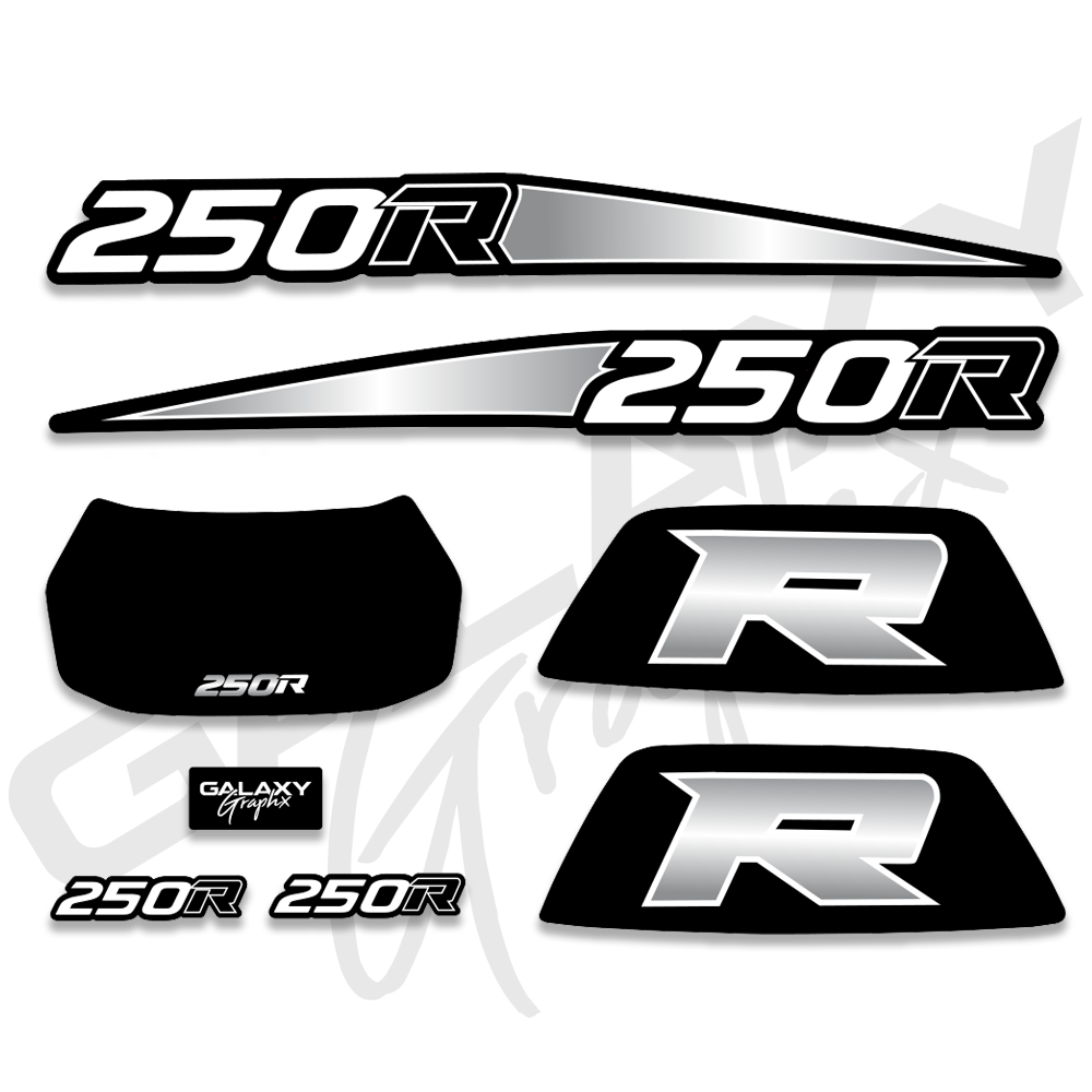 1988 TRX 250R Premium Black Decal Graphics Kit - Assorted Colors 1988 TRX 250R Premium Black Decal Graphics Kit - Assorted Colors