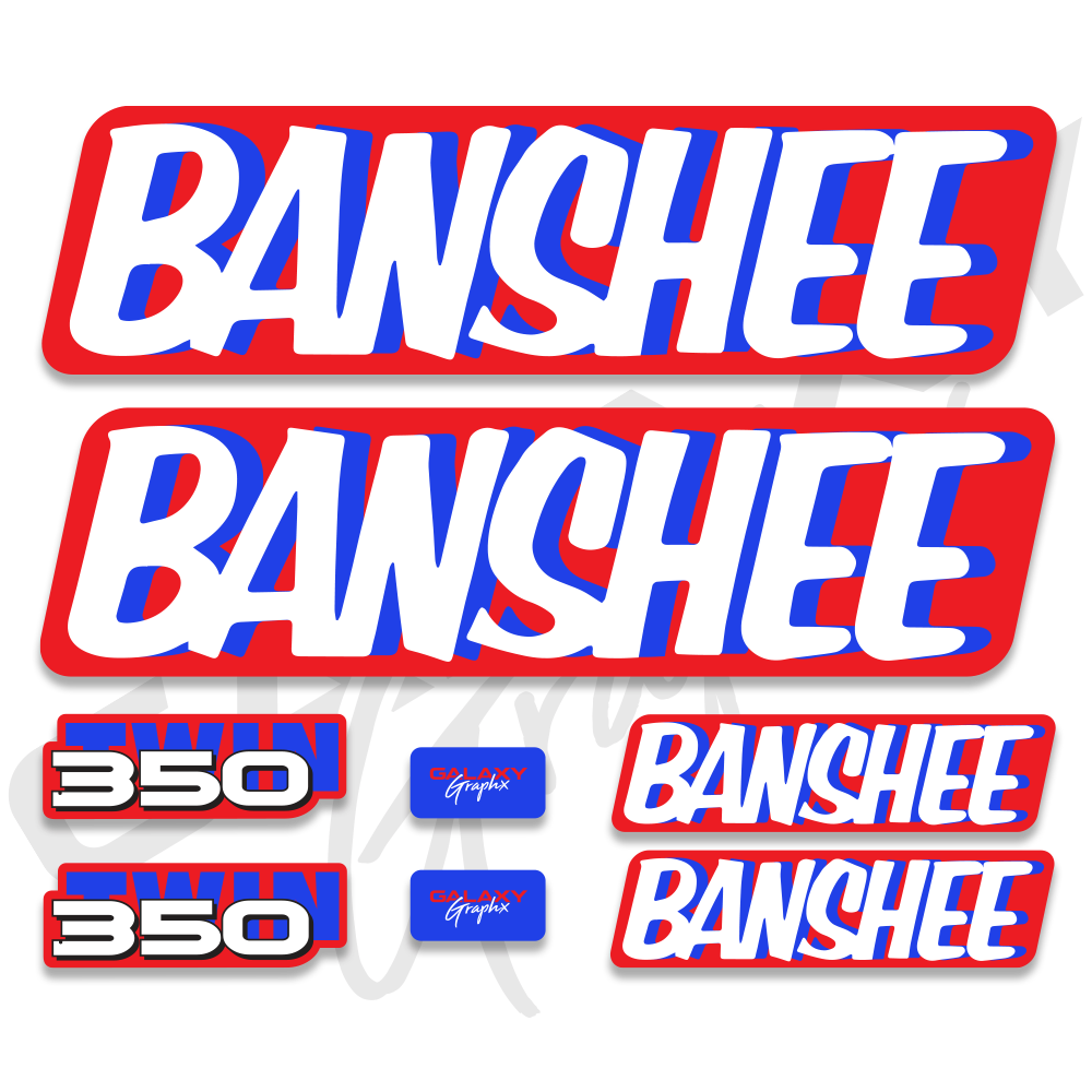 1989 Yamaha Banshee Decal Graphics Kit
