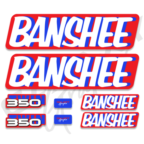 1989 Yamaha Banshee Decal Graphics Kit