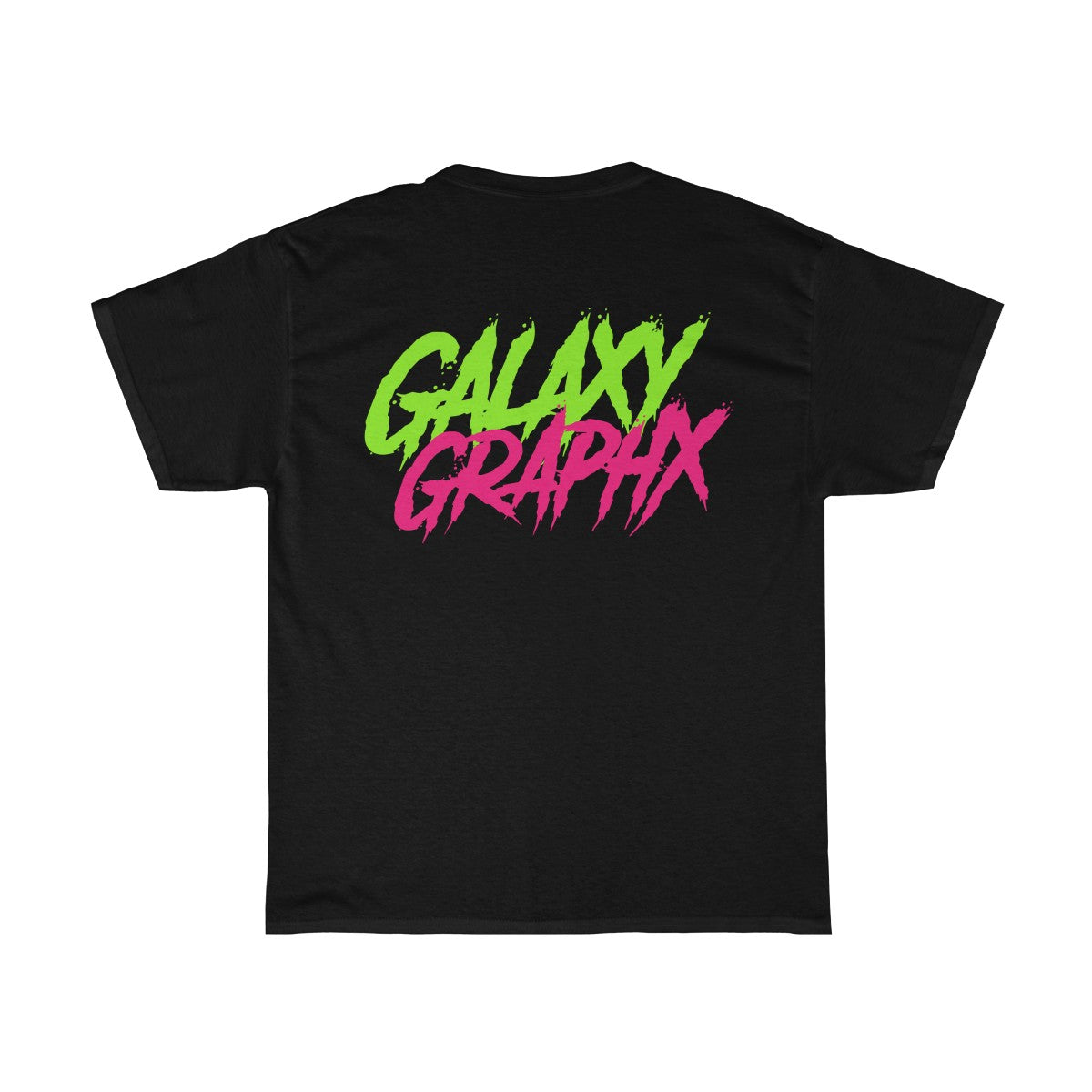 GalaxyGraphx Ripped Green Pink Neon T-Shirt