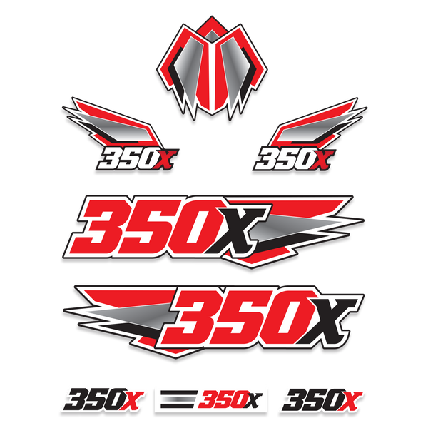 350x Racers Edge 8 Piece Graphic Decal Kit - Assorted Colors