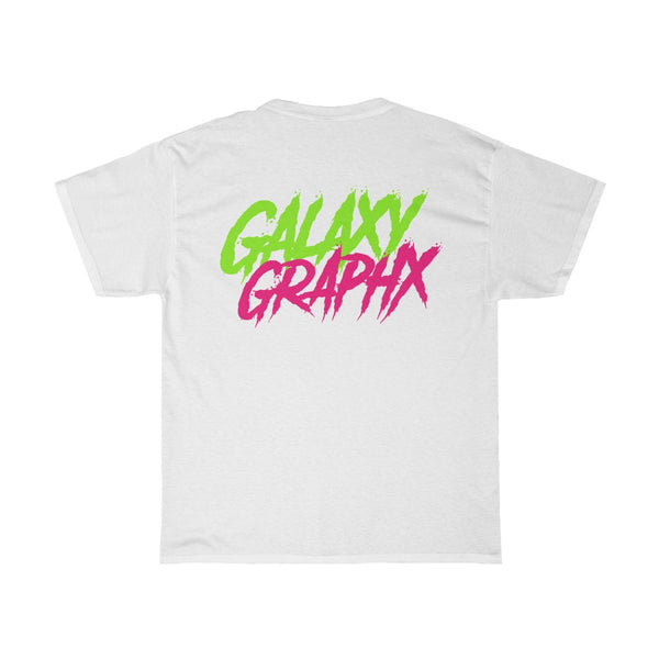 GalaxyGraphx Ripped Green Pink Neon T-Shirt