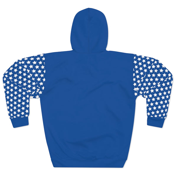 Track Star GalaxyGraphx Cut & Sew Blue Pullover Hoodie