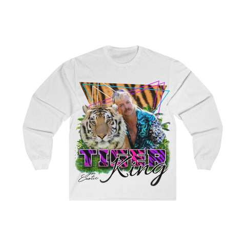 Joe Exotic Tiger King Vintage White Long Sleeve T-Shirt
