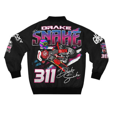 Drake The Snake Black Bomber Jacket