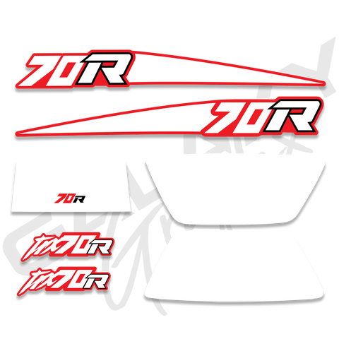 1987 Honda TRX70 Fourtrax Decals Stickers Set - ATV 4-Wheeler Graphics Restoration