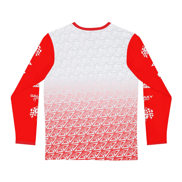 GalaxyGraphx "Faderade" White Red Moto Jersey