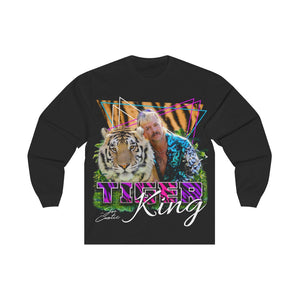 Joe Exotic Tiger King Vintage Black Long Sleeve T-Shirt