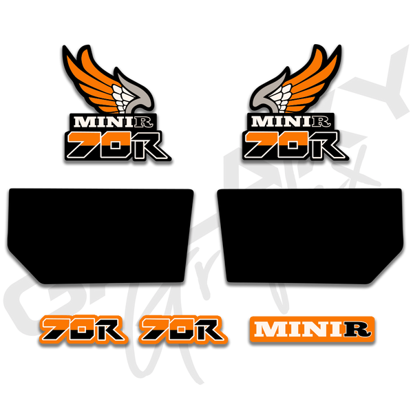 Mini R 70R Honda ATC70 Decal Graphics Complete Kit - Assorted Colors