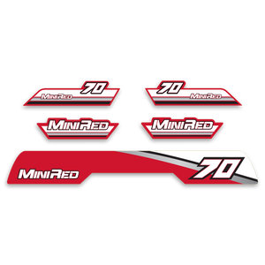 Mini Red 70 ATC70 Decal Graphics Kit- Assorted Colors