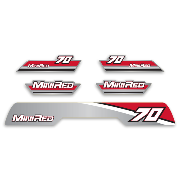 Mini Red 70 ATC70 Decal Graphics Kit- Assorted Colors