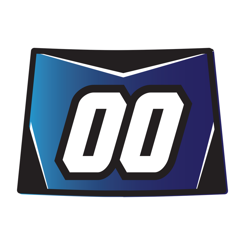 Number Plate Racing Shape ATC70 BIG Racing Number Plate Decal – GalaxyGraphx