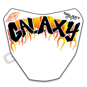 Galaxy BOMBING Number Plate Decals