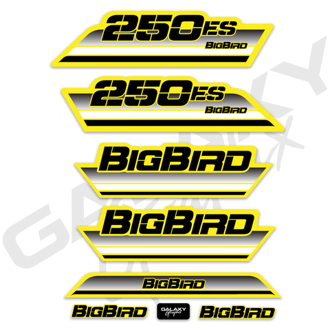 1985 Big Bird Yellow 250ES Decal Graphics Kit - Assorted Colors