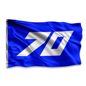 Blue 70 Race Flag