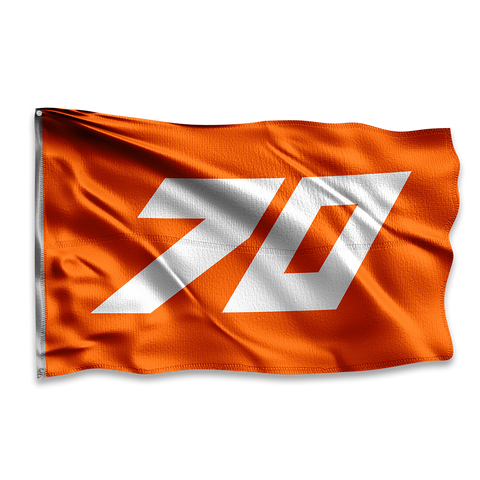 Orange 70 Race Flag