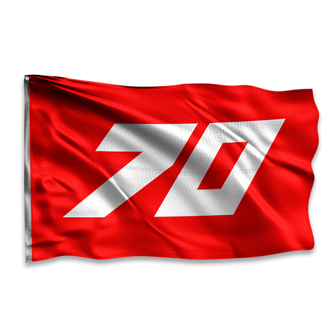 Red 70 Race Flag