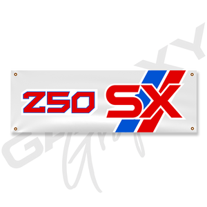 250SX White Shop Banner Indoor / Outdoor 72 x 24