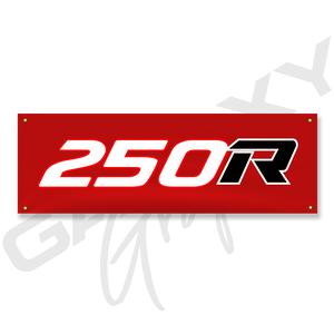 TRX 250R Red Shop Banner Indoor / Outdoor 72 x 24