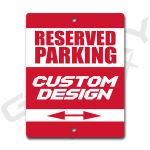 CUSTOM ORDER - Custom Metal Parking Sign Shop / Garage Sign