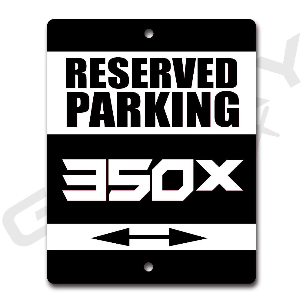 ATC 350X Black Metal Parking Sign Shop Sign
