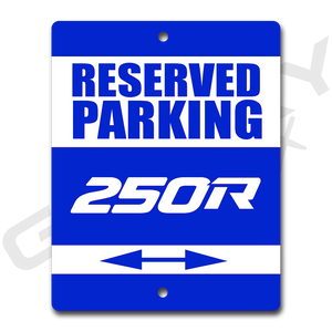 TRX 250R Blue Metal Parking Sign Shop Sign