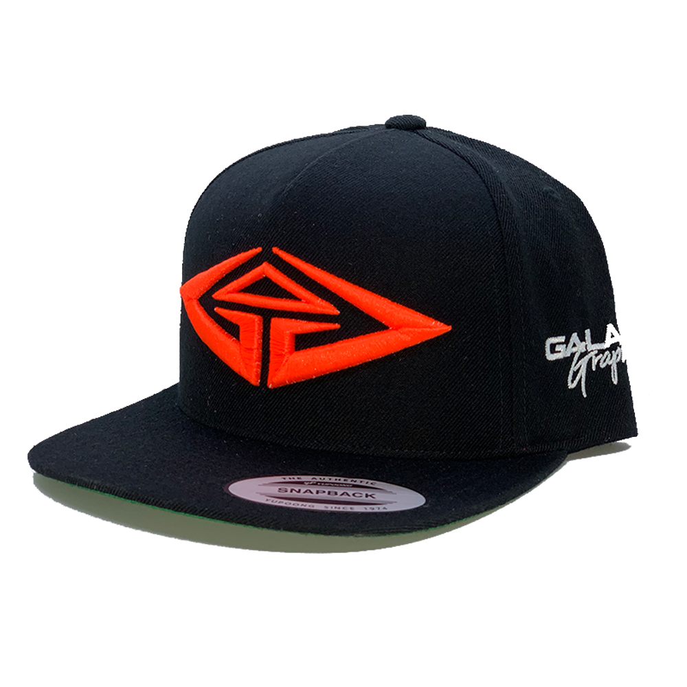 "Limited Edition" GalaxyGraphx GG Neon Orange Snapback Hat